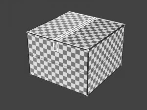 Cardboard box 11 3D Model