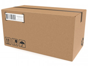 Cardboard box 12 Modello 3D
