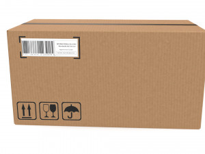 Cardboard box 12 Modello 3D