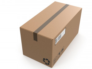 Cardboard box 12 Modello 3D