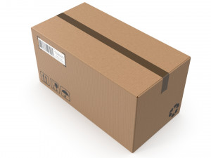 Cardboard box 12 Modello 3D