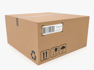 Caja de cartón 13 Modelo 3D