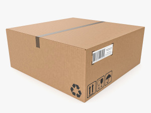 Cardboard box 14 3D Models