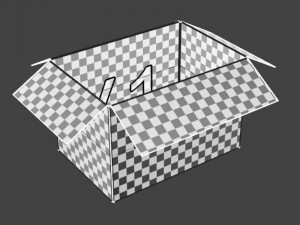 Cardboard box 15 3D Модель