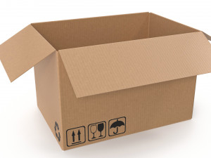 Cardboard box 16 3D 모델