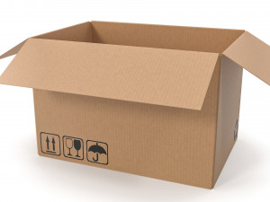 Cardboard box 16 3D 모델