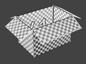 Cardboard box 16 3D Model