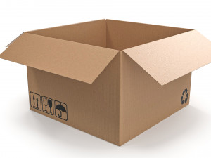 Cardboard box 17 3D Модель