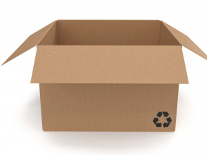 Cardboard box 17 3D Модель