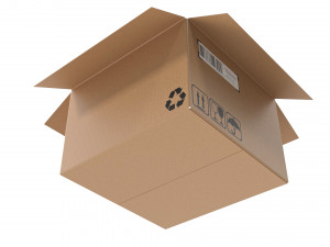 Cardboard box 17 3D Модель