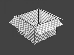 Cardboard box 17 3D Model