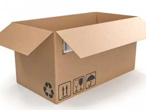 Cardboard box 18 3D Model