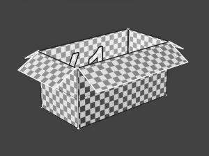 Cardboard box 18 3D Model