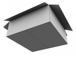 Cardboard box 20 Modello 3D