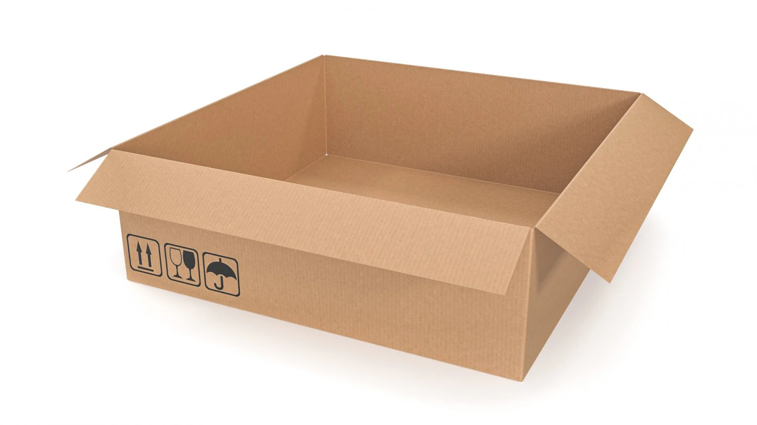 Cardboard box 21 3D Model .c4d .max .obj .3ds .fbx .stl .blend 
