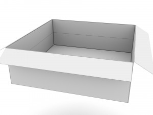 Cardboard box 21 3D 모델