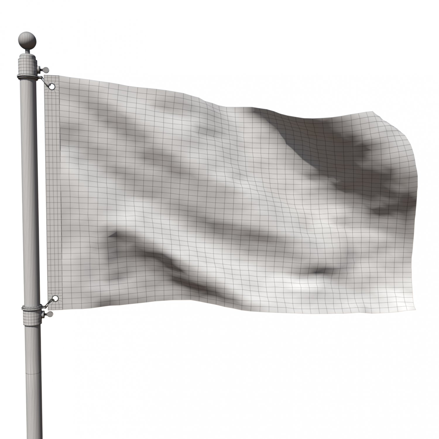 Flag of afghanistan 3D Model in Decoration 3DExport