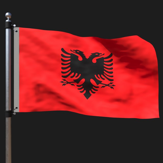 Flag of alaska Model 3D .c4d .max .obj .3ds .fbx .stl .blend