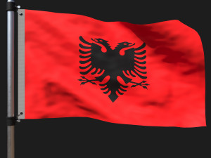 Flag of alaska Model 3D