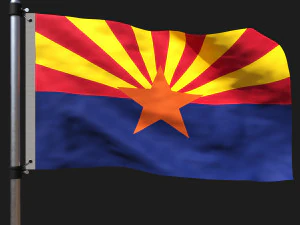Flaga Arizony Model 3D