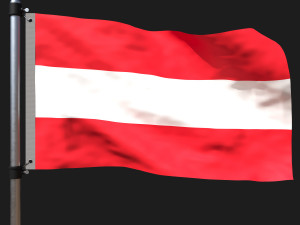 Flag of austria 3D Model