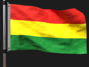 Flag of bolivia Modelo 3D