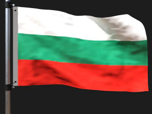 Flaga Bułgarii Model 3D