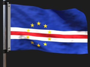 Flag of cape verde 3D Model