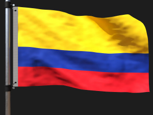 Flag of colombia Modelo 3D