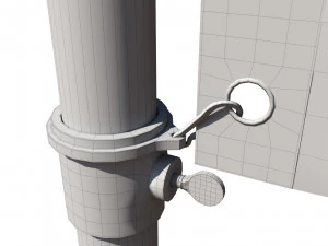 Flag of comoros 3D Model