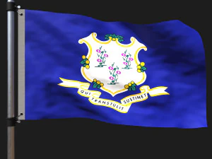 Bandera de Connecticut Modelo 3D