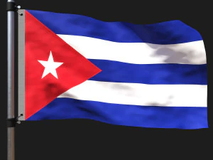 क्यूबा का झंडा 3D मॉडल