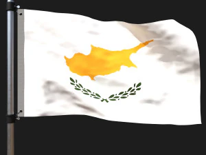 Bendera Siprus Model 3D