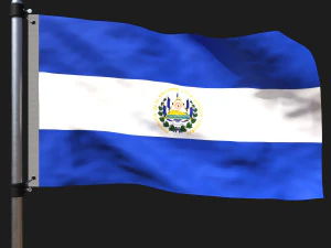 Bandeira de salvador Modelo 3D