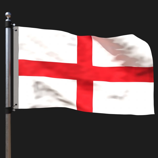 Flag of england 3Dモデル .c4d .max .obj .3ds .fbx .stl .blend 