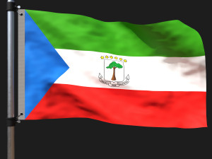 Flag of equatorial 3D 模型