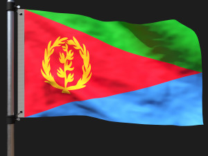 Flag of eritrea 3Dモデル