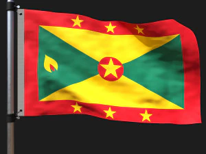 Bandiera di Grenada Modello 3D