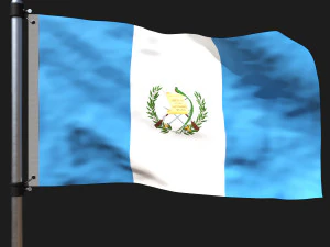 Bandeira da Guatemala Modelo 3D