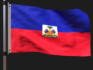 Haiti bayrağı 3D Model