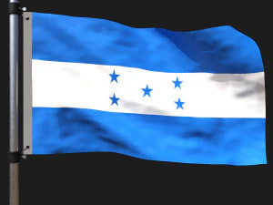 Bendera honduras Model 3D