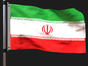 Bendera Iran Model 3D