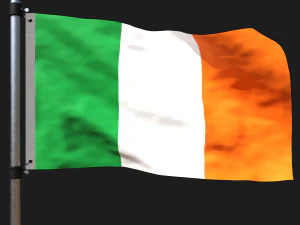 Bandiera dell'Irlanda Modello 3D