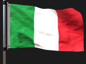 Flag of italy Modèle 3D
