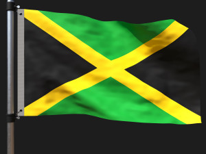 Flag of jamaica 3D Model