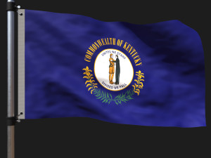Flag of kentucky 3D Model