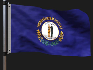 bandera de kentucky Modelo 3D
