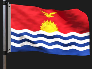 Прапор Кірібаті 3D Модель