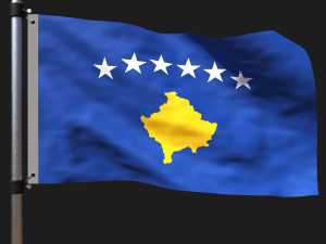 Flag of kosovo 3D 모델
