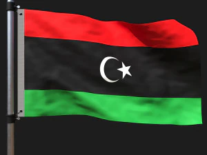 Flag of libya 3D Model